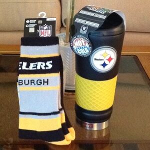 🐾💛🐾 Pittsburgh Steelers - Thermos & Tall Socks